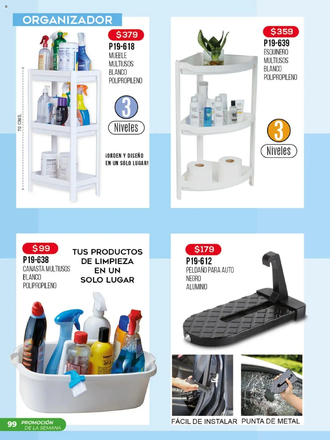 Nuevas ofertas de Cklass válidas en toda la República Mexicana desde el 14.08.2025. ¡Encuentra las mejores ofertas en Cklass - Catálogo Promo De La Semana! | Página: 100 | Productos: Organizador, Canasta