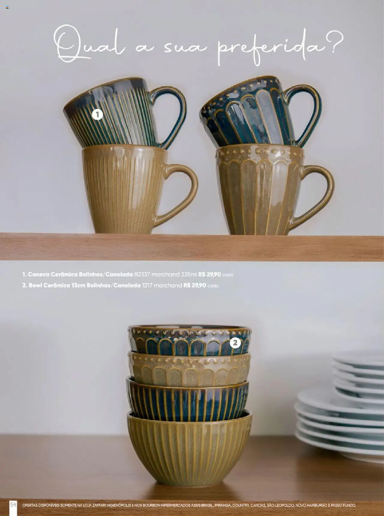 Zaffari Folheto - válido de 09.06.2025 | Página: 54 | Produtos: Caneca, Bourbon