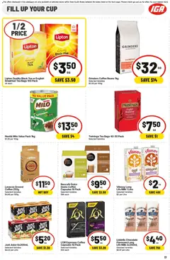 Preview of IGA catalogue NSW - valid from 08.04.2026 | Page: 20 | Products: Milk, Chocolate, Juice, Nescafe