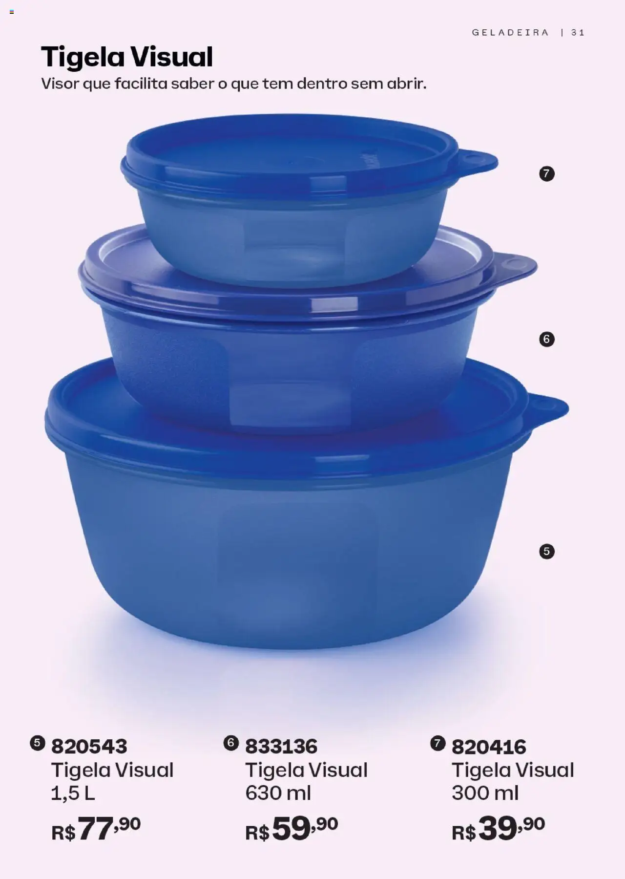 Tupperware Folheto - válido de 01.10.2025 | Página: 31 | Produtos: Geladeira, Tigela
