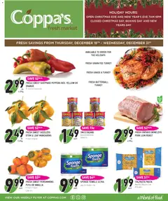 Preview of Coppas Fresh Market weekly flyer / circulaire from shop Coppas Fresh Market valid from 18.12.2025