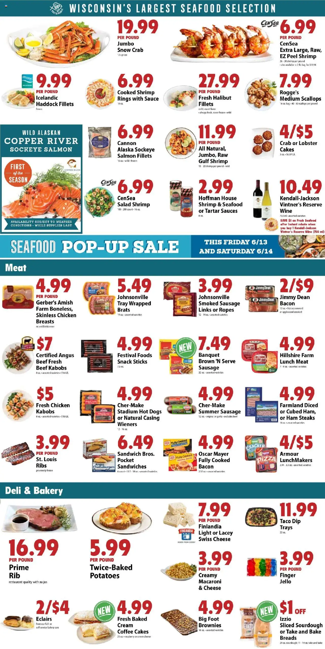 Festival Foods Weekly Ad - valid from 11.06.2025 | Page: 2 | Products: Bakery, Wine, Hot Dogs, Case