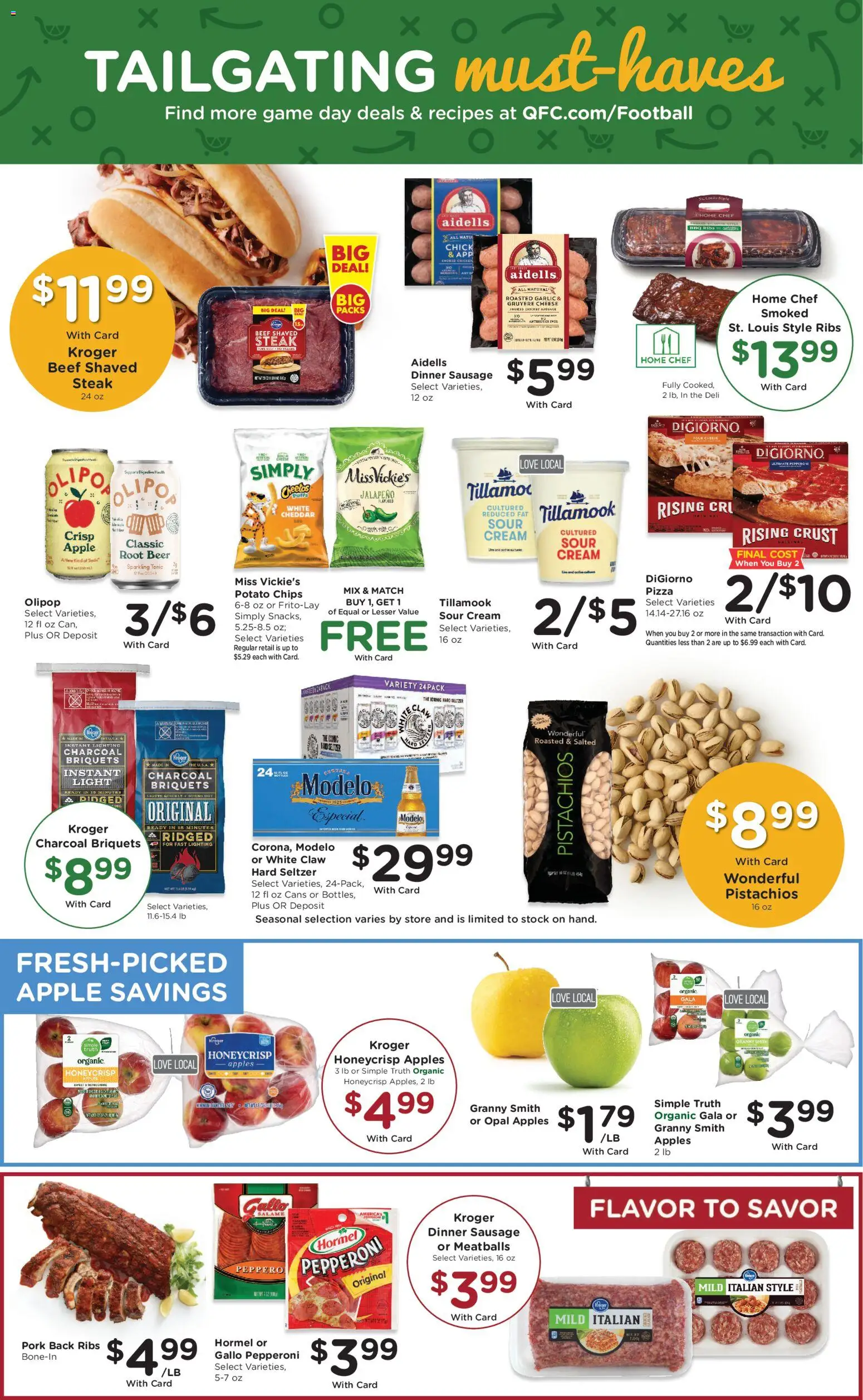 QFC Weekly Ad - OR - valid from 10.12.2025 | Page: 12 | Products: Pizza, Beer, Sour cream, Cream