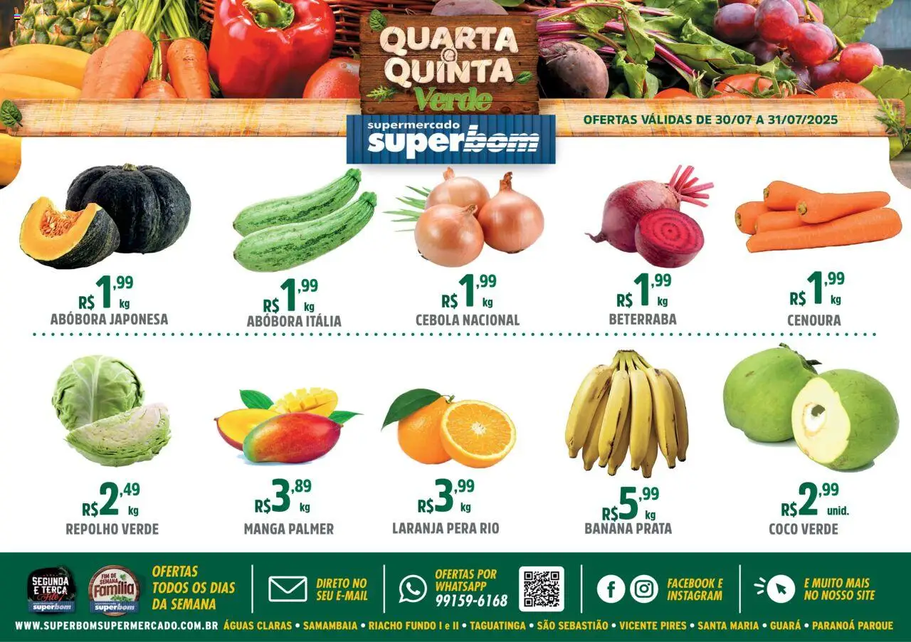 Superbom Folheto - válido de 30.07.2025 | Página: 1 | Produtos: Coco, Pera, Abóbora, Cebola