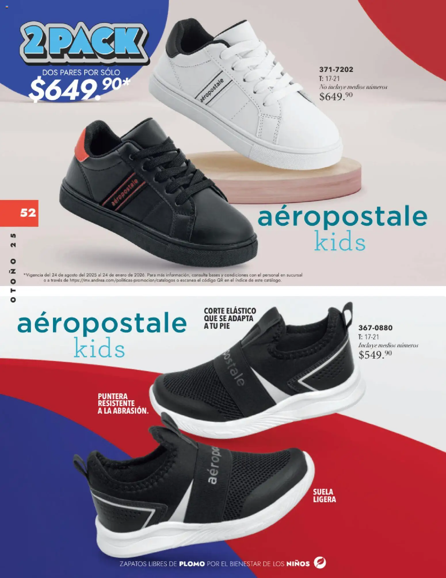 Nuevas ofertas de Andrea válidas en toda la República Mexicana desde el 26.11.2025. ¡Encuentra las mejores ofertas en Andrea catálogo Infantil Kids! | Página: 51 | Productos: Zapatos