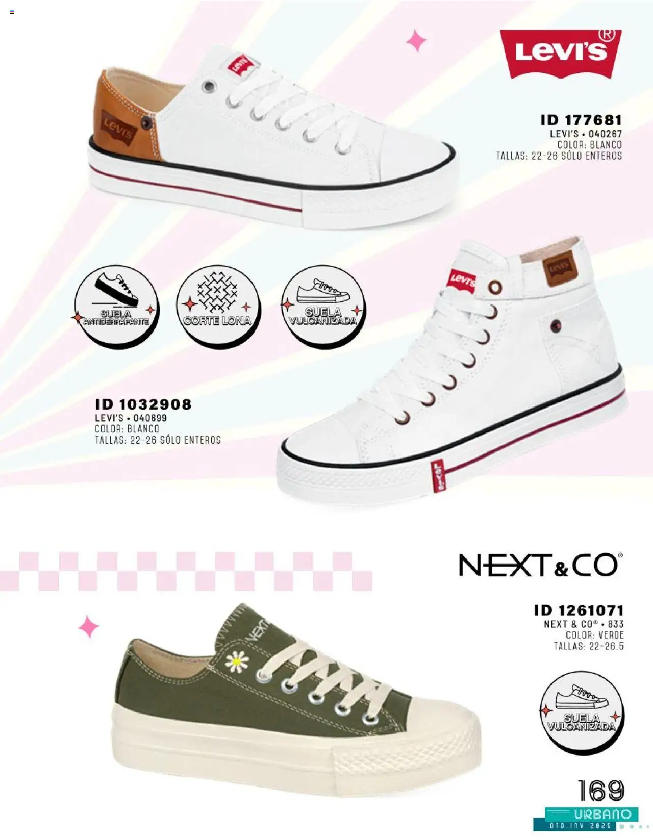 Nuevas ofertas de Price Shoes válidas en toda la República Mexicana desde el 24.07.2025. ¡Encuentra las mejores ofertas en Price Shoes catálogo Urbano otoño / invierno 2025! | Página: 169 | Productos: Lona