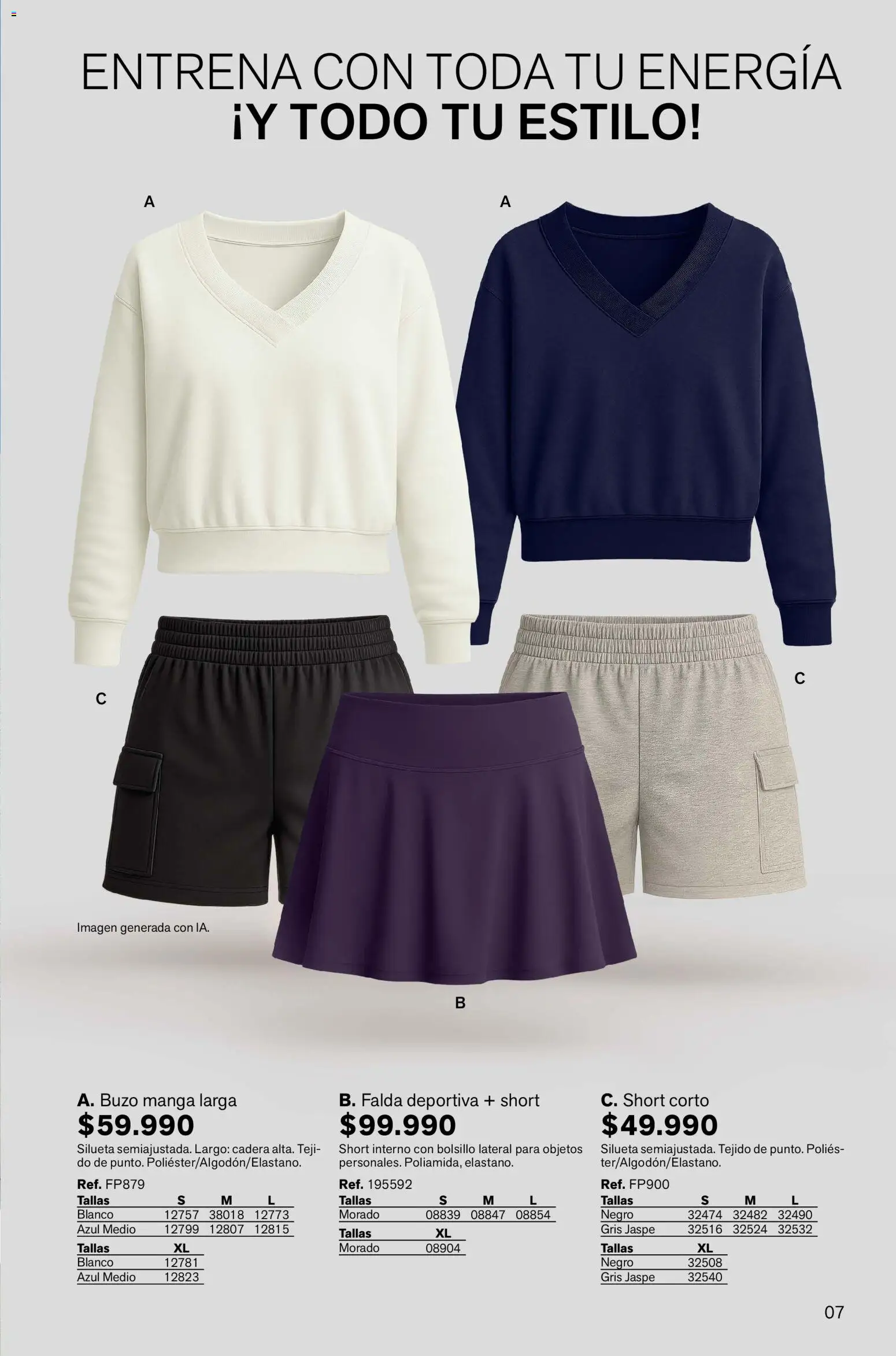 Leonisa revista - valida desde el 24.02.2026 | Página: 7 | Productos: Falda, Short, Buzo