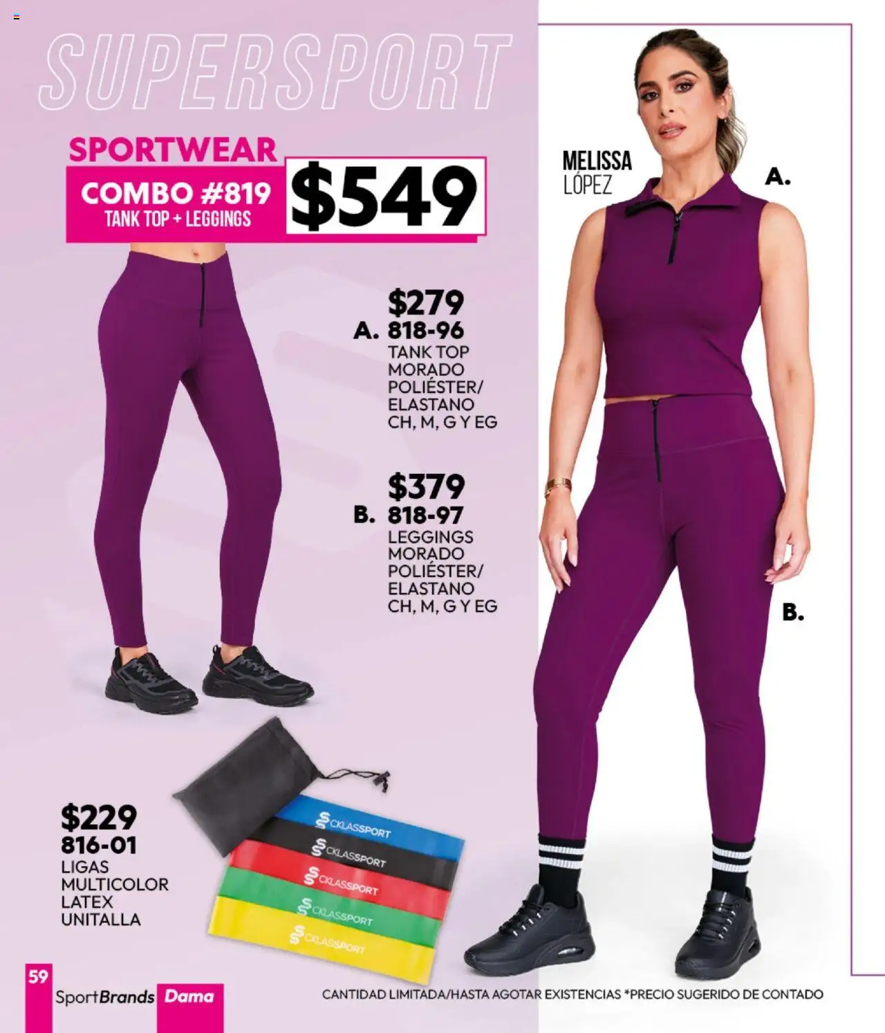Nuevas ofertas de Cklass válidas en toda la República Mexicana desde el 16.09.2025. ¡Encuentra las mejores ofertas en Cklass - Catálogo Invierno Sportbrands! | Página: 60 | Productos: Leggings, Top