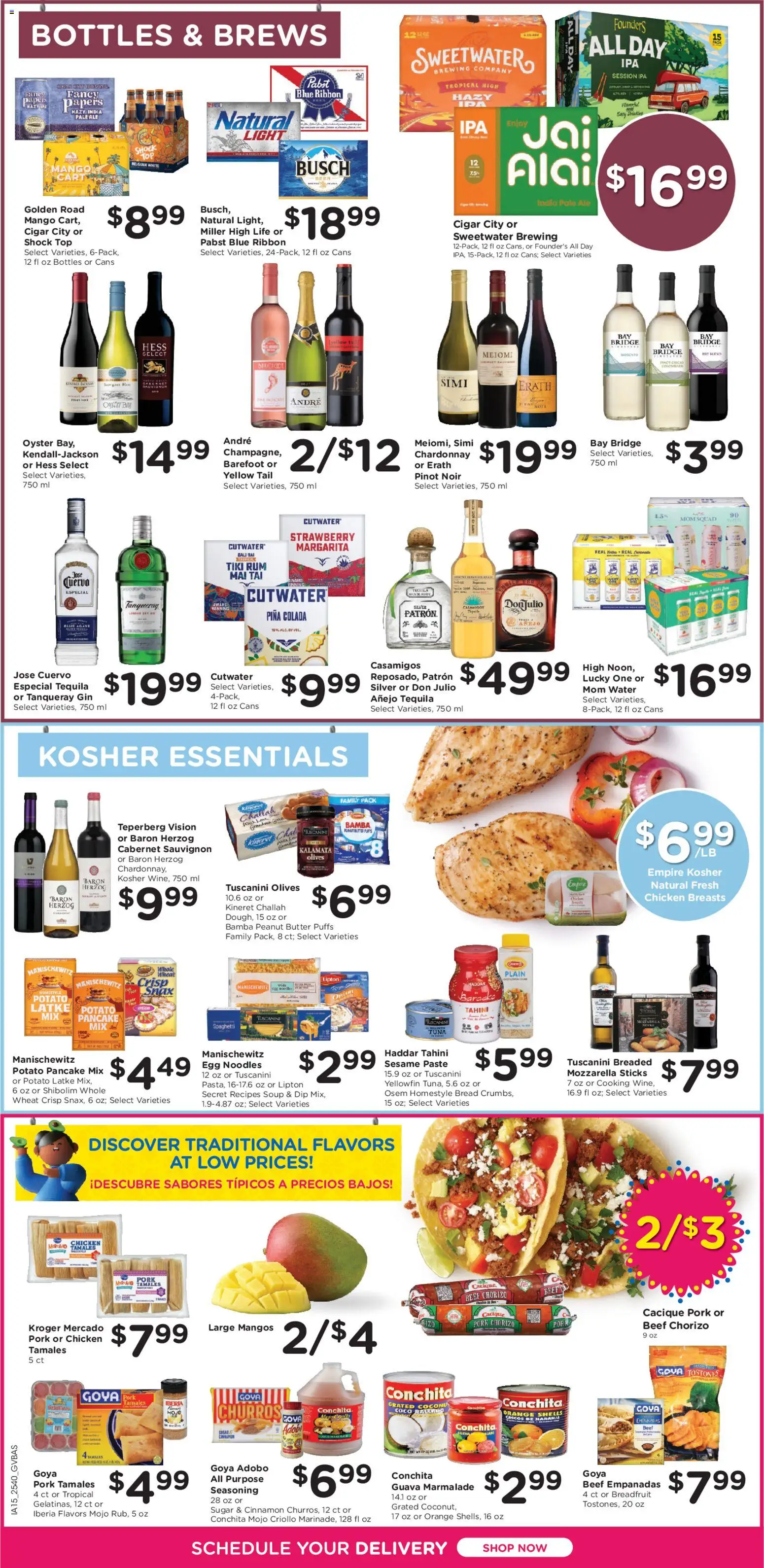Kroger Ad - valid from 05.11.2025 | Page: 11 | Products: Bread, Noodles, Beef, Gin