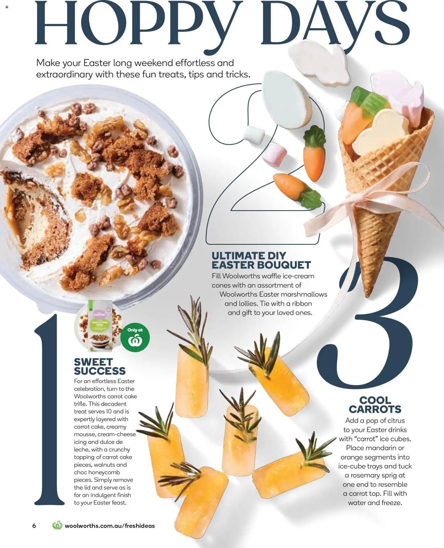 Woolworths catalogue - valid from 01.04.2026 | Page: 6 | Products: Carrots, Water, Tie