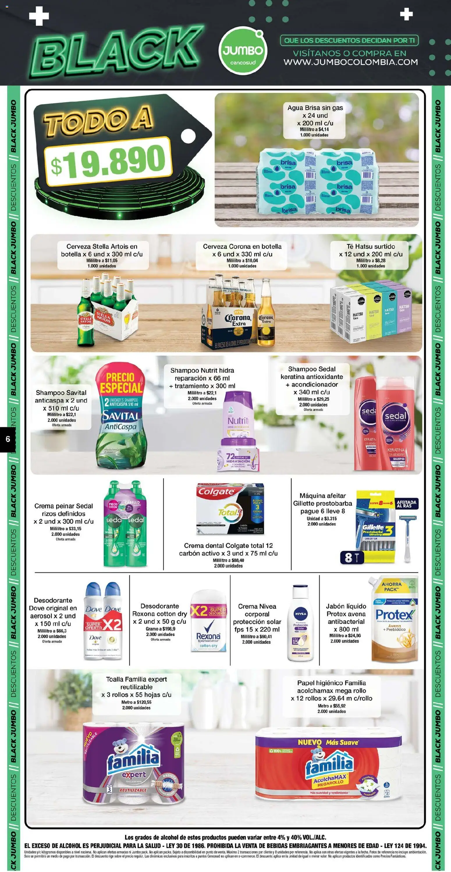 Jumbo revista - valida desde el 20.11.2025 | Página: 6 | Productos: Botella, Shampoo, Crema dental, Cerveza