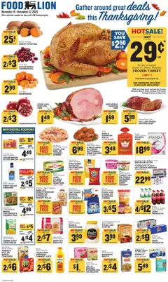 Preview of Food Lion weekly ads valid from 19.11.2025