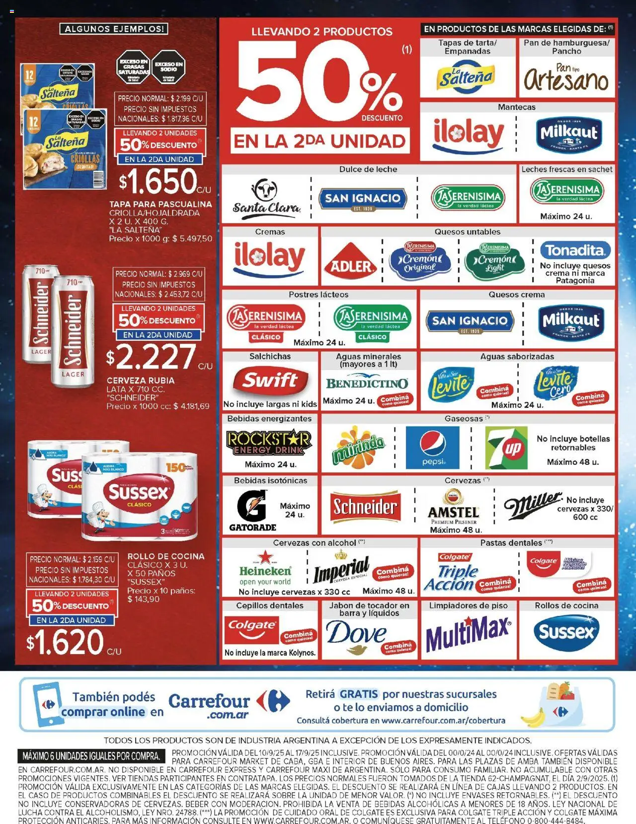Carrefour ofertas - CABA │ válido desde el 10.09.2025 | Página: 36 | Productos: Dulce de leche, Jabón, Cerveza, Té