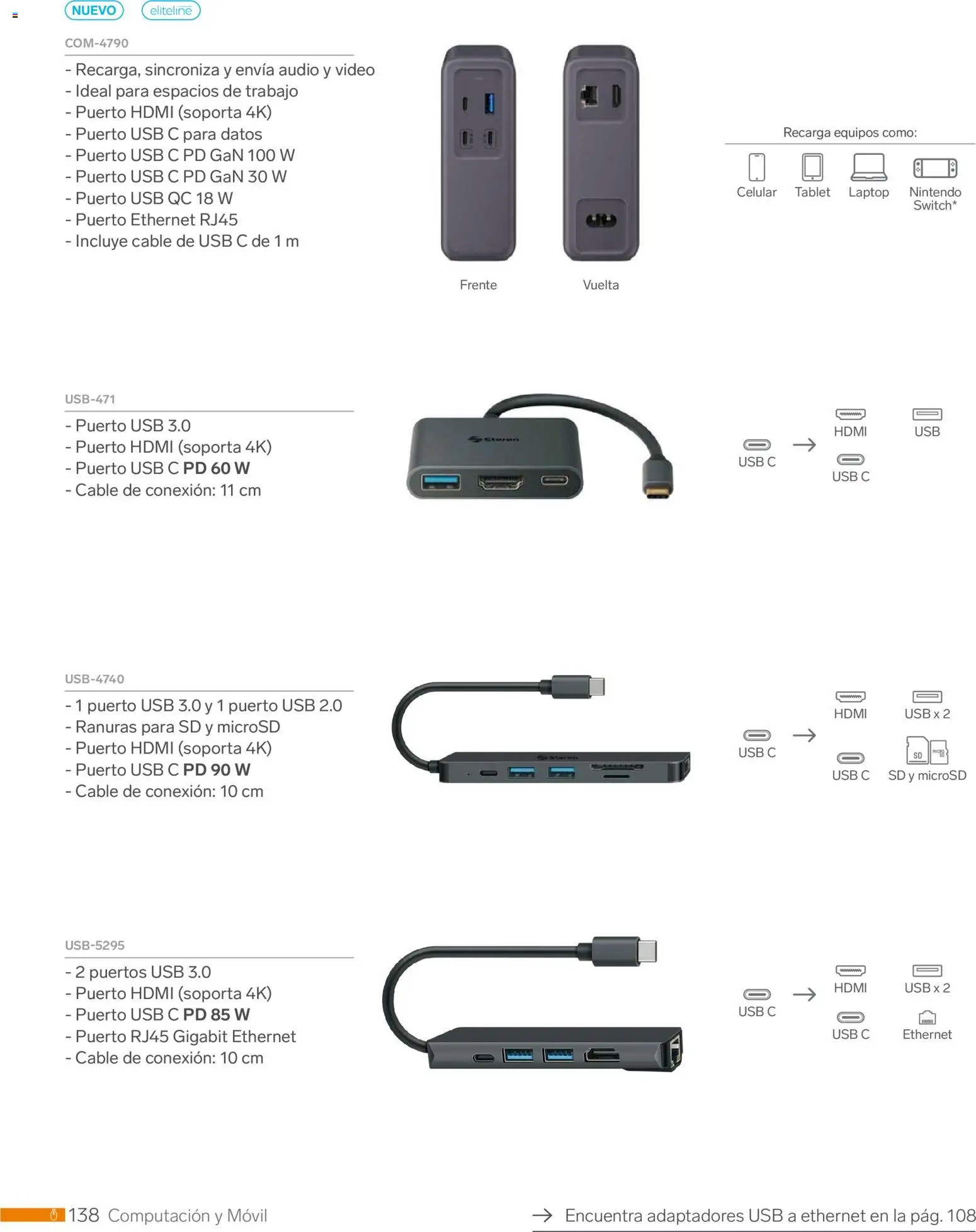 Nuevas ofertas de Steren válidas en toda la República Mexicana desde el 01.01.2026. ¡Encuentra las mejores ofertas en Steren catálogo! | Página: 150 | Productos: Usb, Movil, Cable, Video