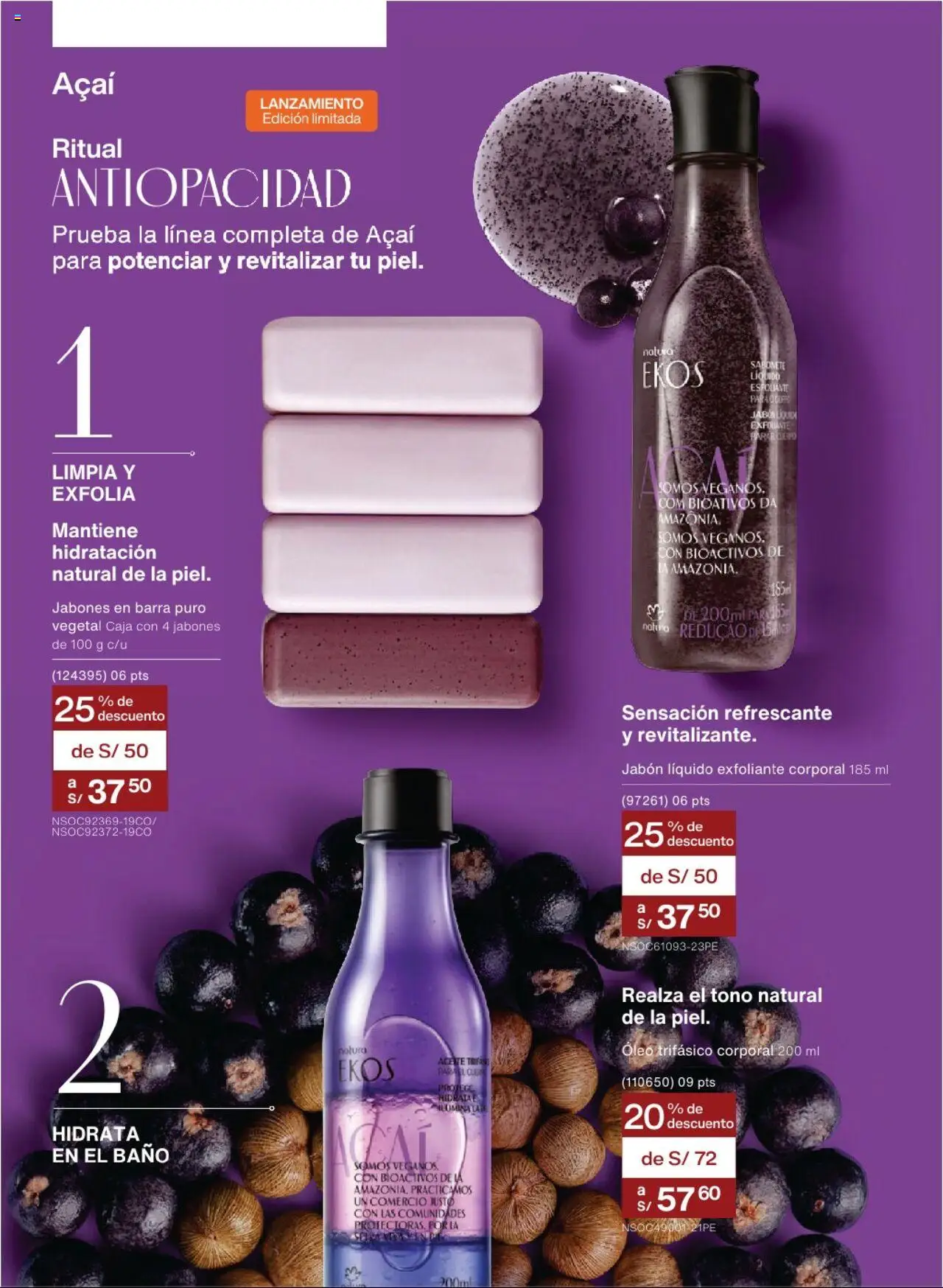 Catálogo Natura válido desde 24.05.2025 | Página: 102 | Productos: Exfoliante, Jabón, Caja, Baño