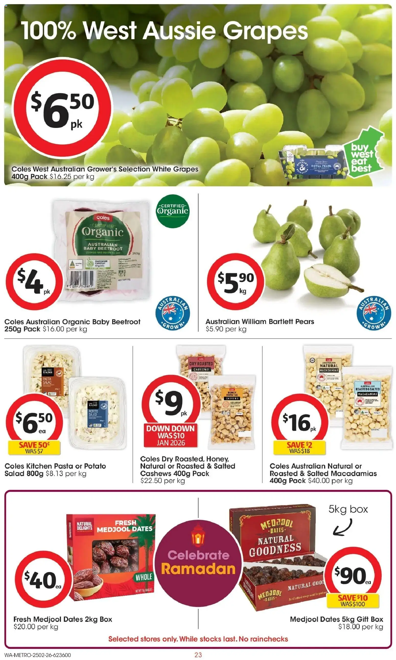 Coles catalogue - valid from 25.02.2026 | Page: 23 | Products: Box, Pasta, Salad, Beetroot