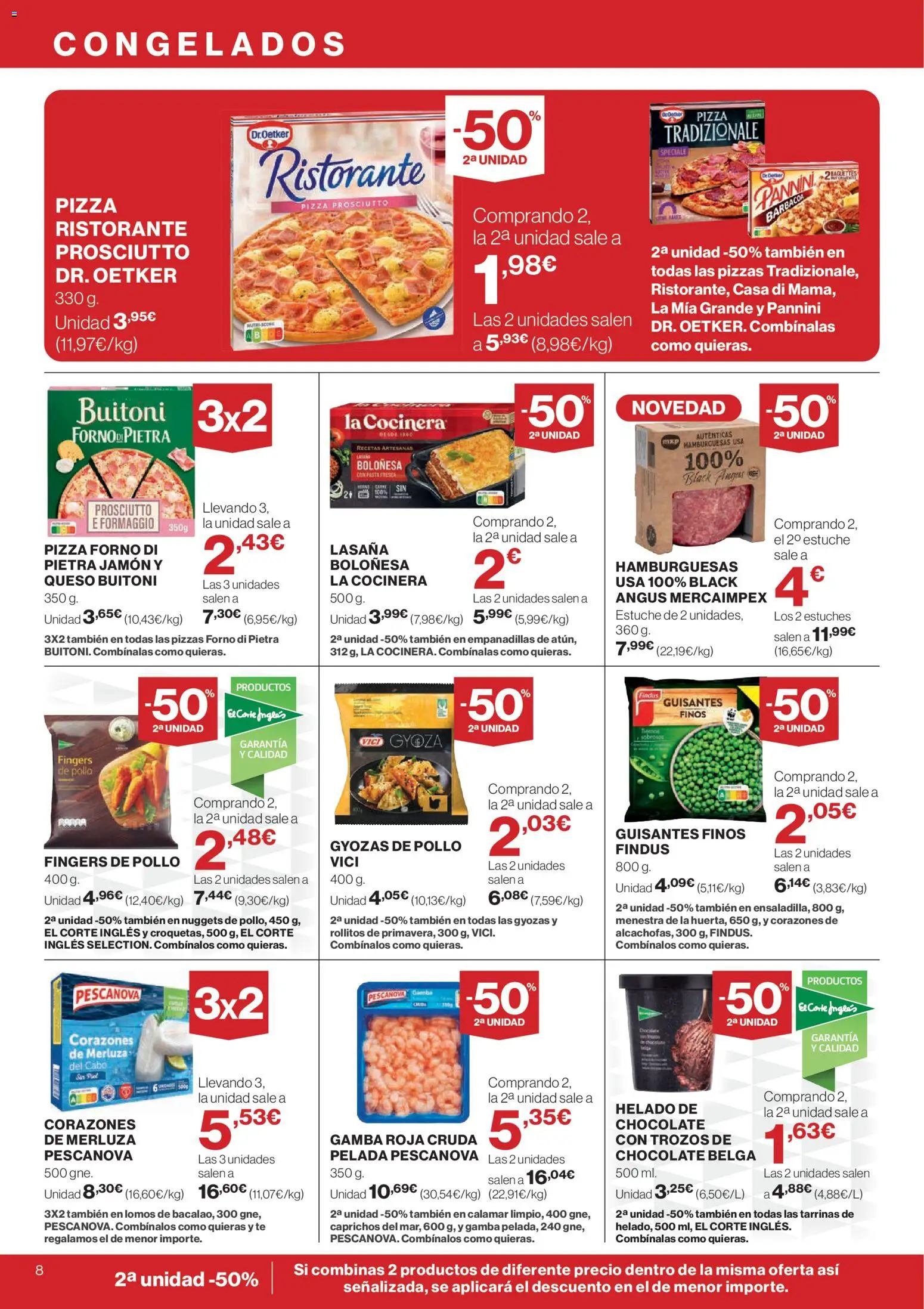 Nuevas ofertas de El Corte Inglés válidas en toda la República Mexicana desde el 29.01.2026. ¡Encuentra las mejores ofertas en El Corte Inglés catálogo! | Página: 8 | Productos: Pollo, Estuche, Chocolate, Pasta