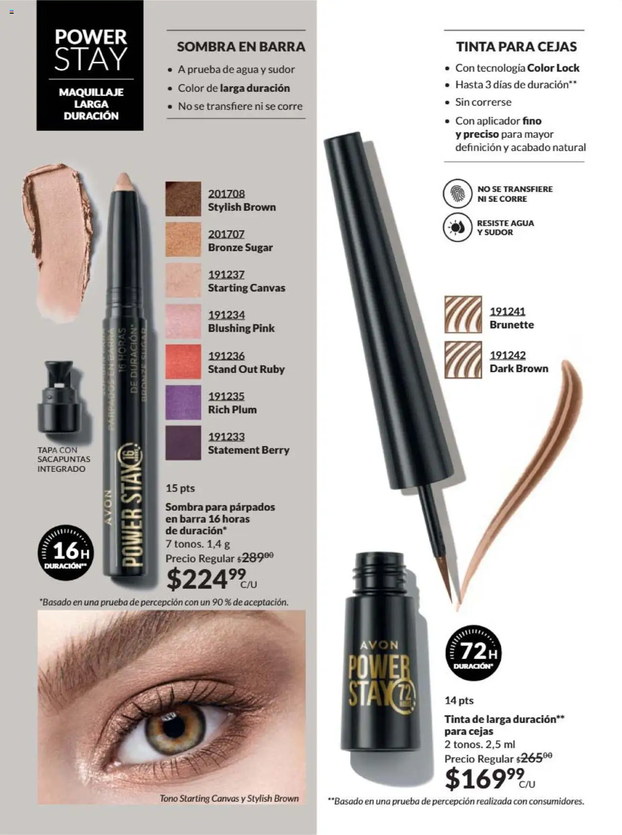 Nuevas ofertas de AVON válidas en toda la República Mexicana desde el 09.10.2025. ¡Encuentra las mejores ofertas en AVON - Campaña 16 2025! | Página: 38 | Productos: Sacapuntas, Sombra, Barra, Maquillaje