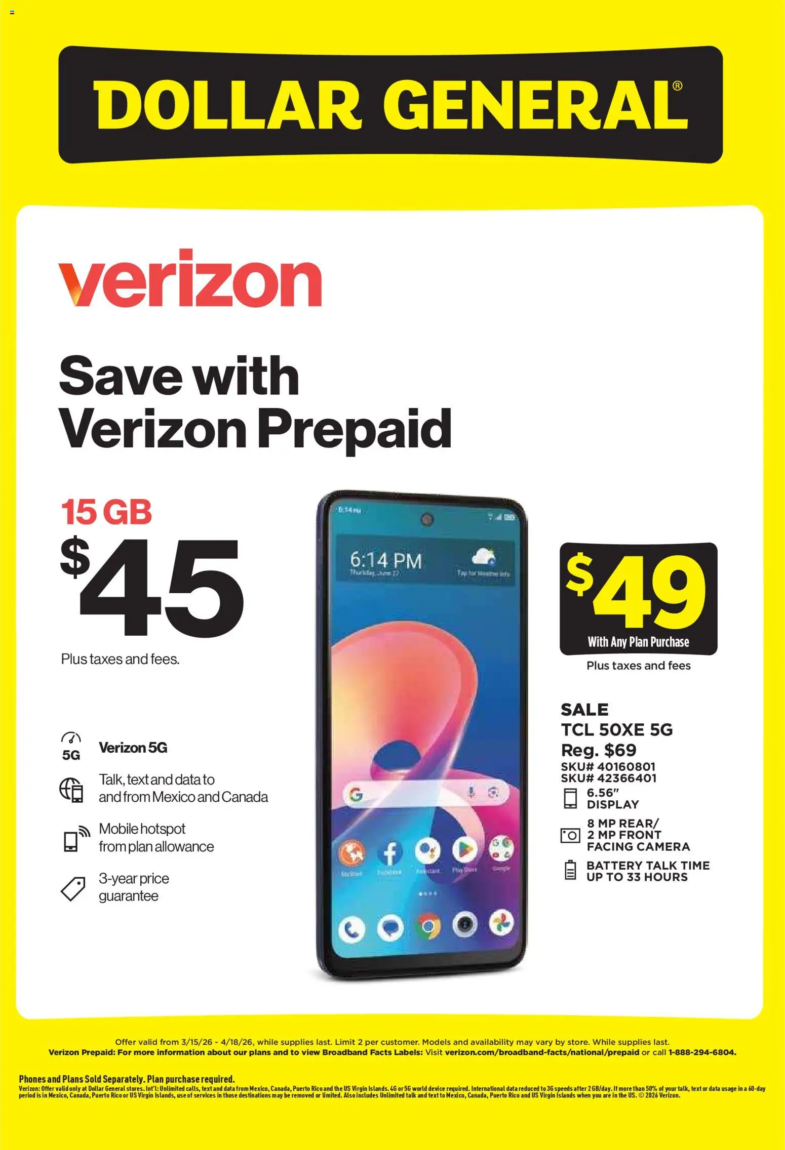 Dollar General Wireless Deals - valid from 15.03.2026 | Page: 2