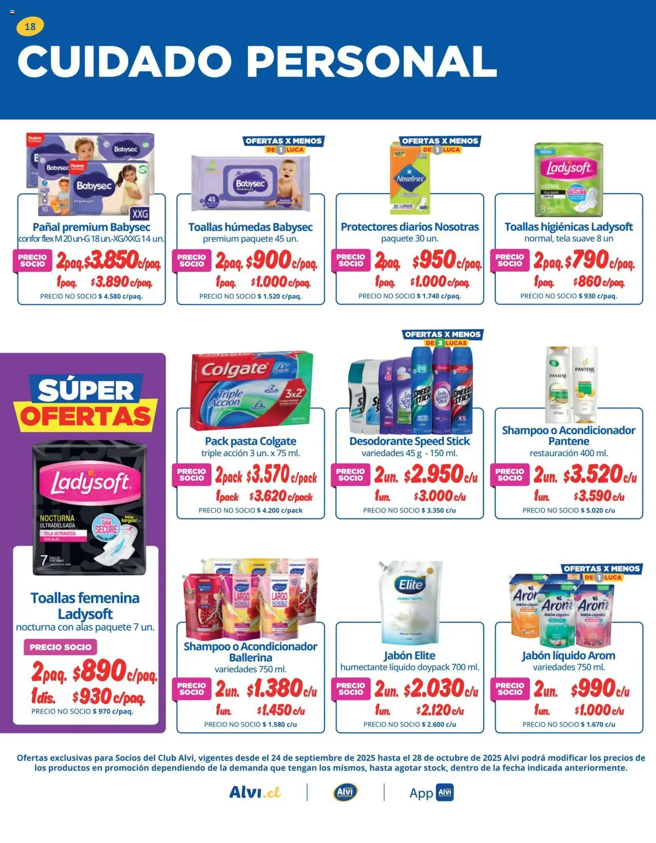 Alvi catálogo │ válido desde el 01.10.2025 | Página: 18 | Productos: Acondicionador, Toallas, Desodorante, Jabón líquido