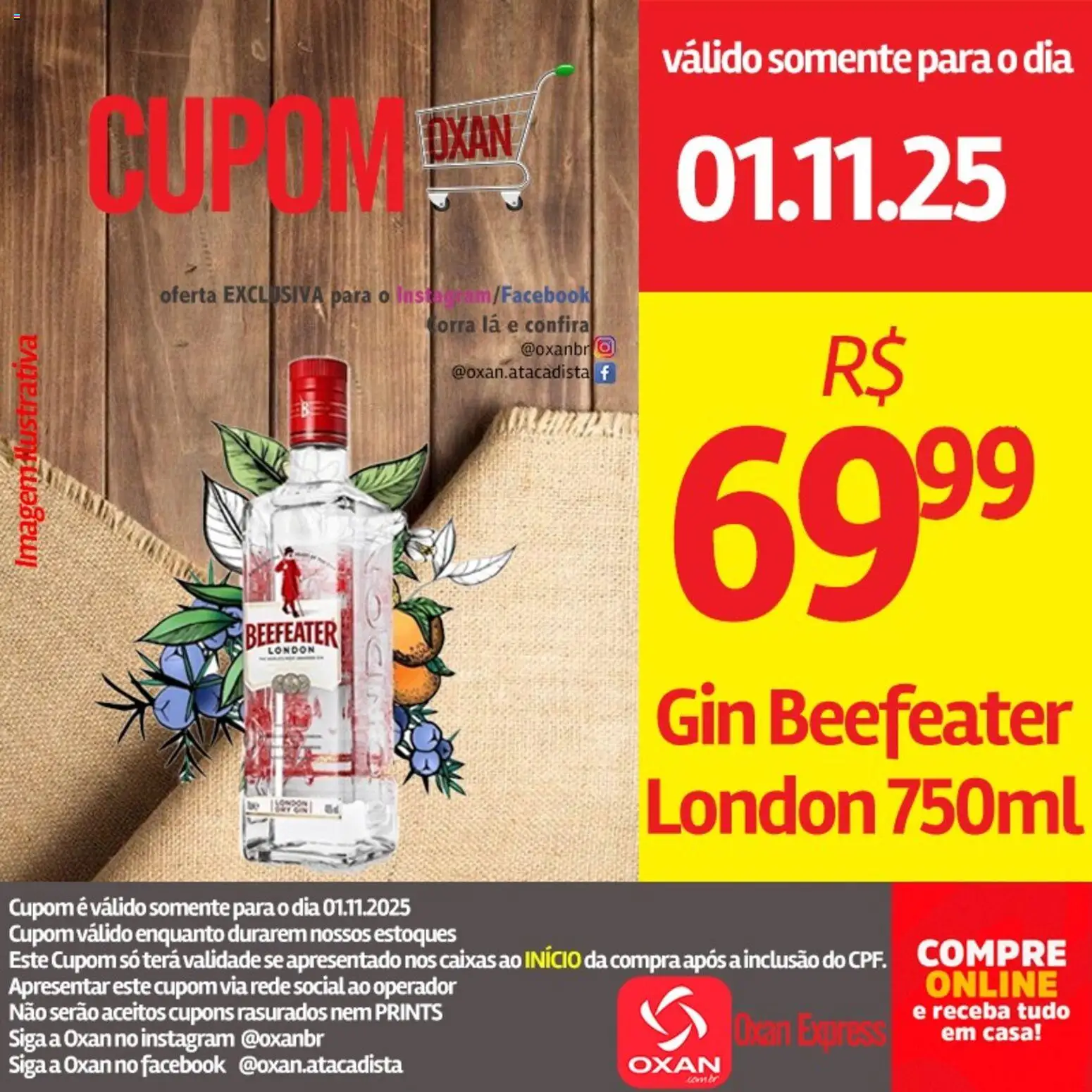 Oxan Atacadista Folheto - válido de 01.11.2025 | Página: 1 | Produtos: Gin