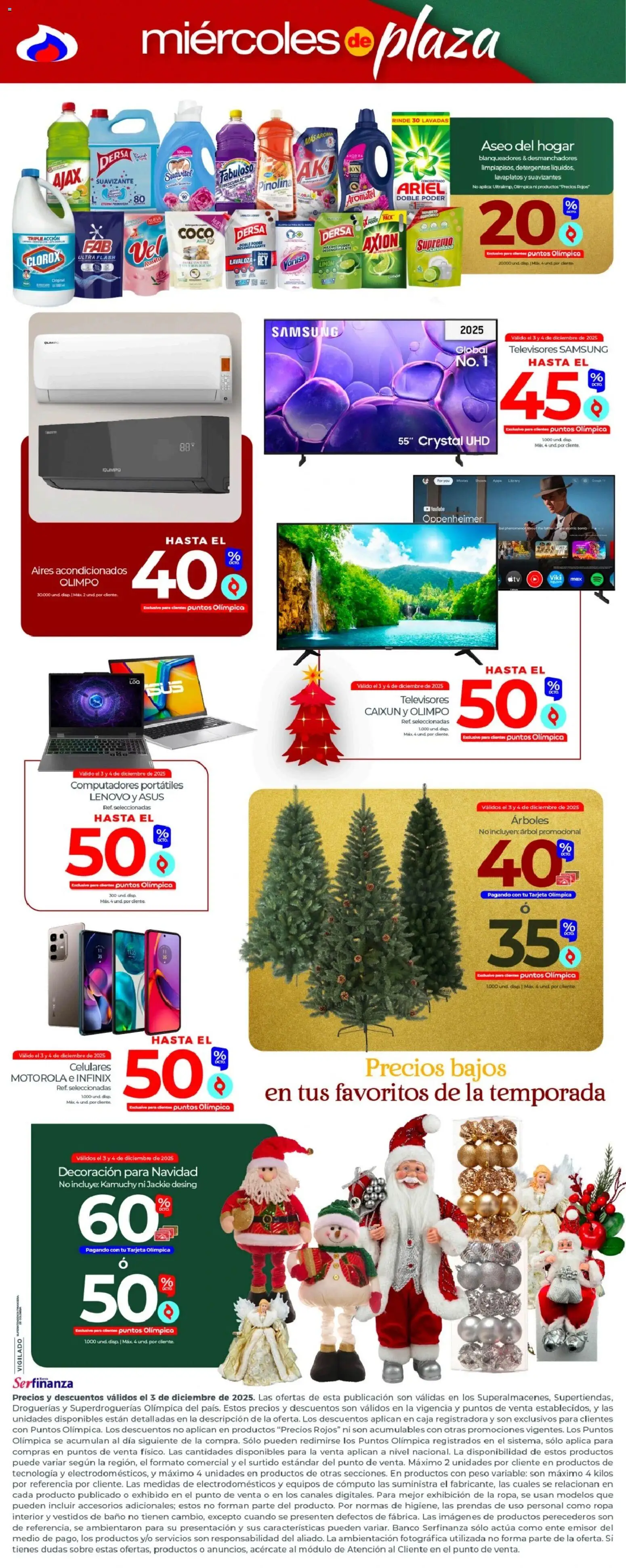 Olímpica revista - valida desde el 03.12.2025 | Página: 3 | Productos: Banco, Limón, Caja, Coco