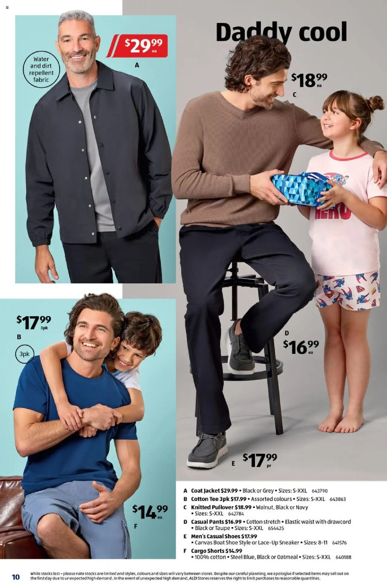 Aldi catalogue - valid from 20.08.2025 | Page: 10 | Products: Coat, Water, Pants, Shorts