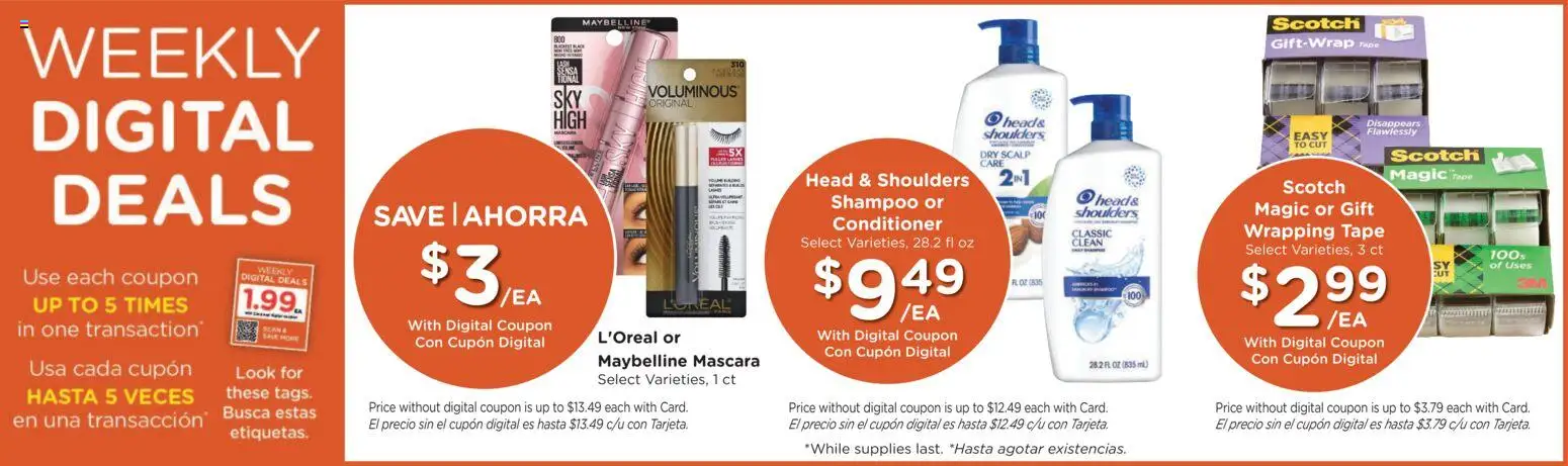 Fry's Food Weekly Ad - valid from 10.12.2025 | Page: 5 | Products: Mascara, Shampoo, Conditioner