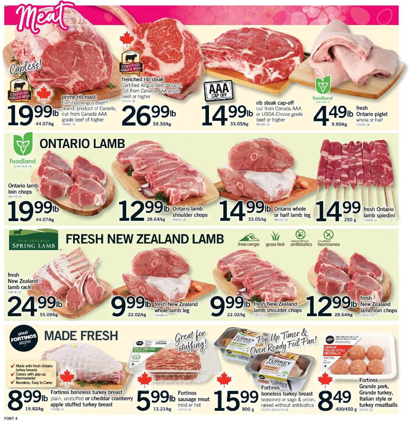 Fortinos flyer valid from 02.04.2026 | Page: 5 | Products: Beef, Cap, Turkey, Oven