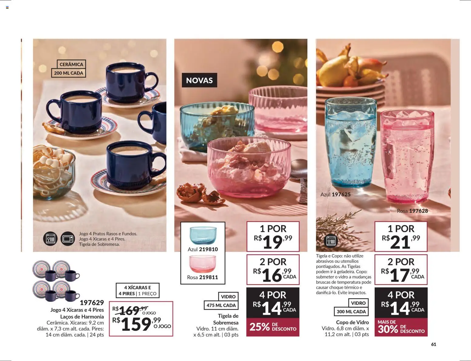 Avon Folheto - válido de 29.10.2025 | Página: 61 | Produtos: Xícaras, Tigela
