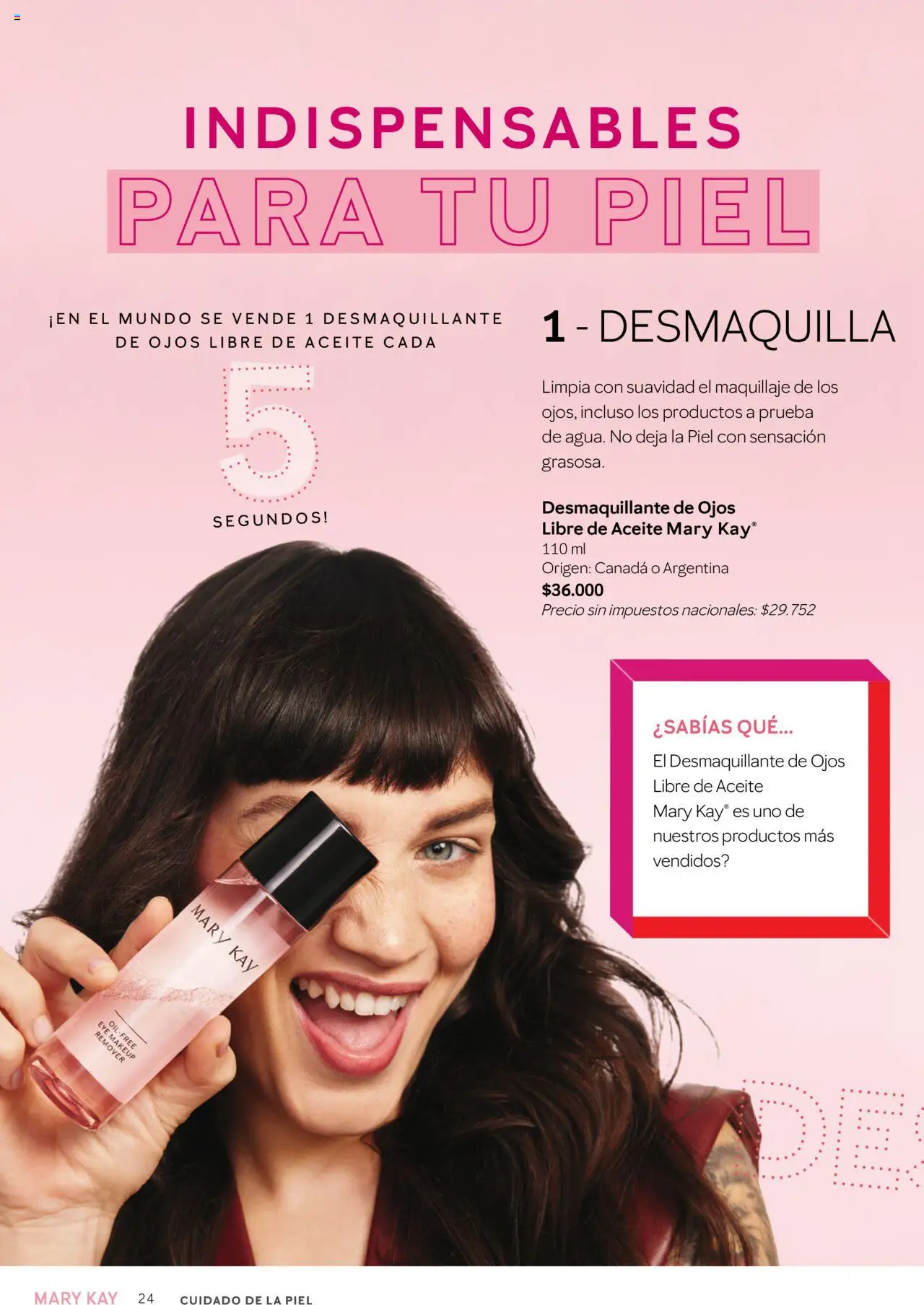 Mary Kay catálogo Invierno │ válido desde el 01.07.2025 | Página: 24 | Productos: Aceite, Maquillaje, Desmaquillante de ojos, Desmaquillante