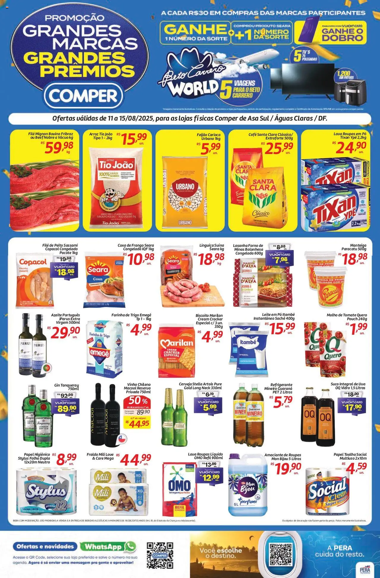 Comper Folheto - válido de 11.08.2025 | Página: 1 | Produtos: Forno, Molho de tomate, Roupas, Cream cracker