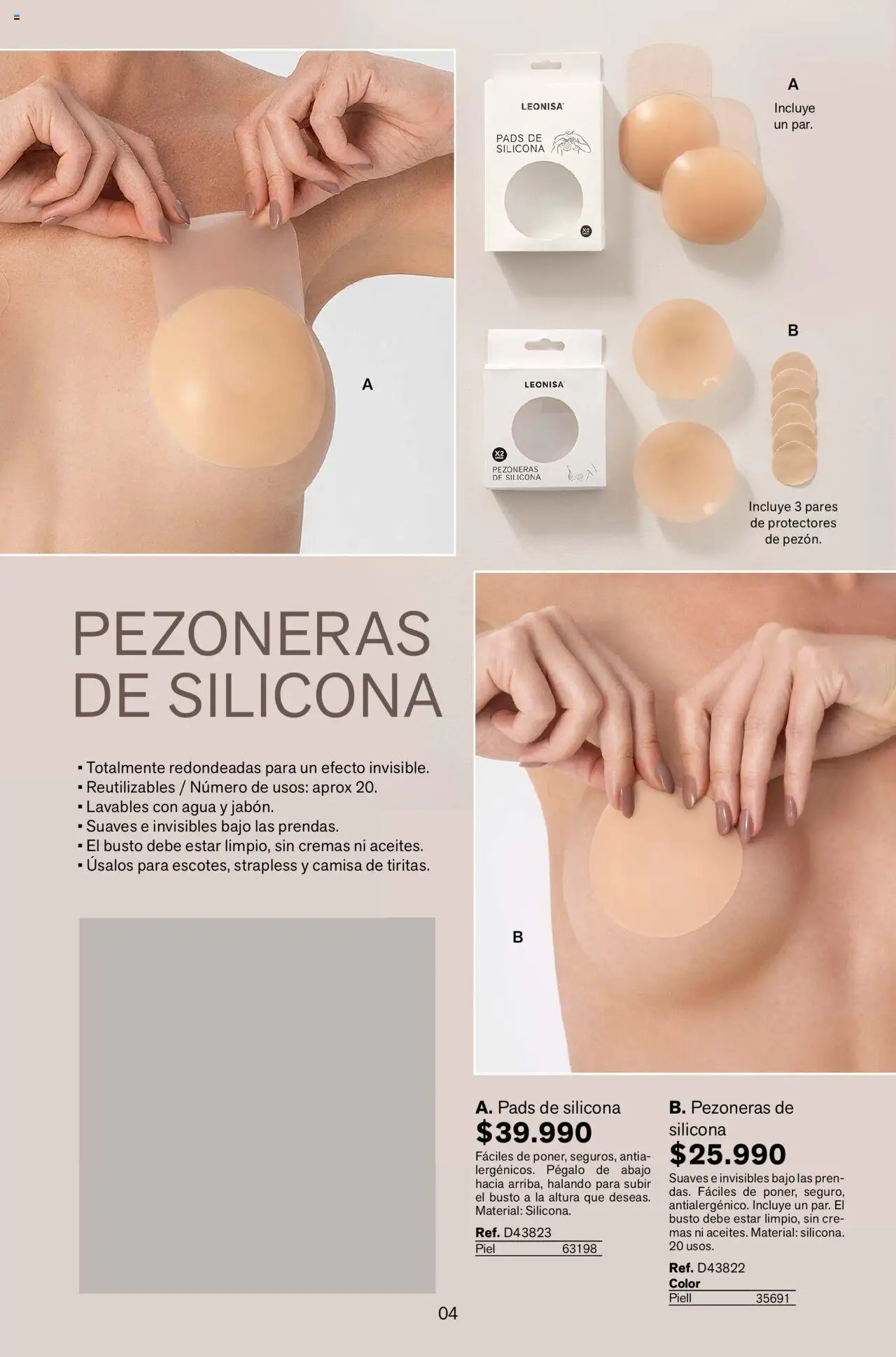 Leonisa revista - valida desde el 04.08.2025 | Página: 4 | Productos: Agua, Camisa