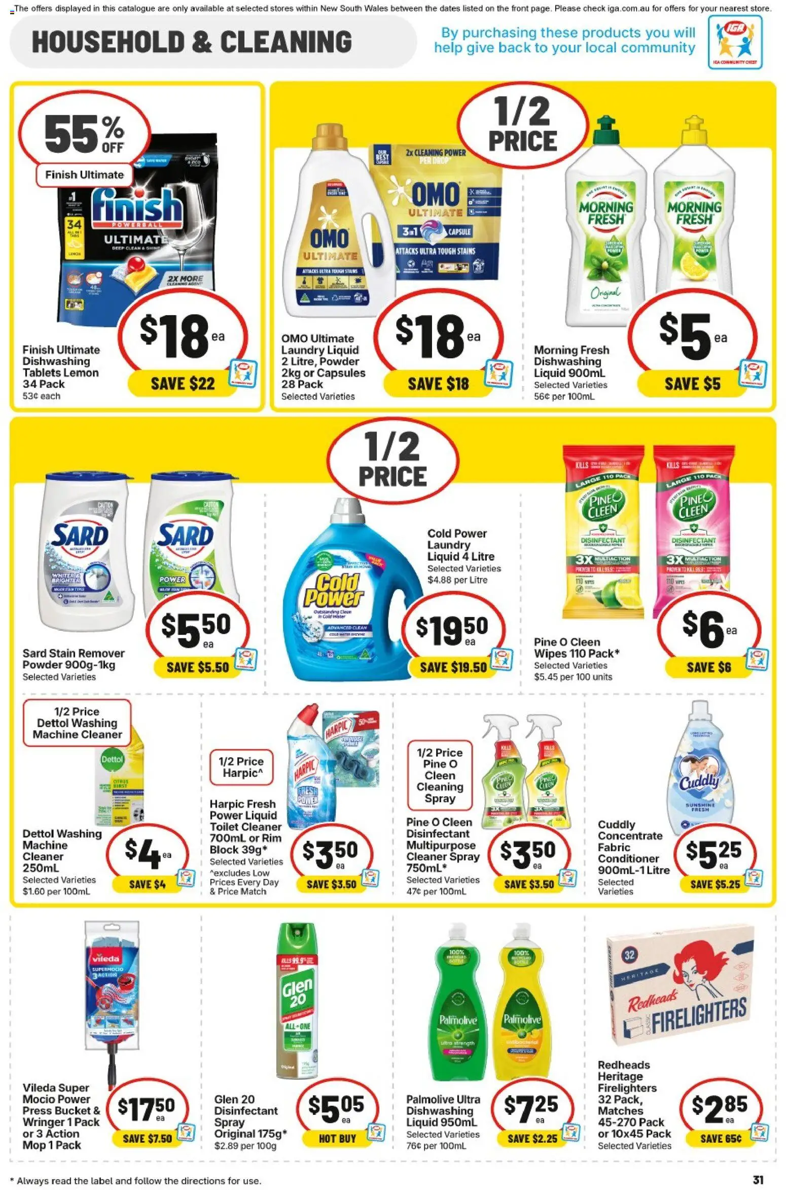 IGA catalogue - valid from 11.03.2026 | Page: 30 | Products: Mop, Water, Lemon, Press