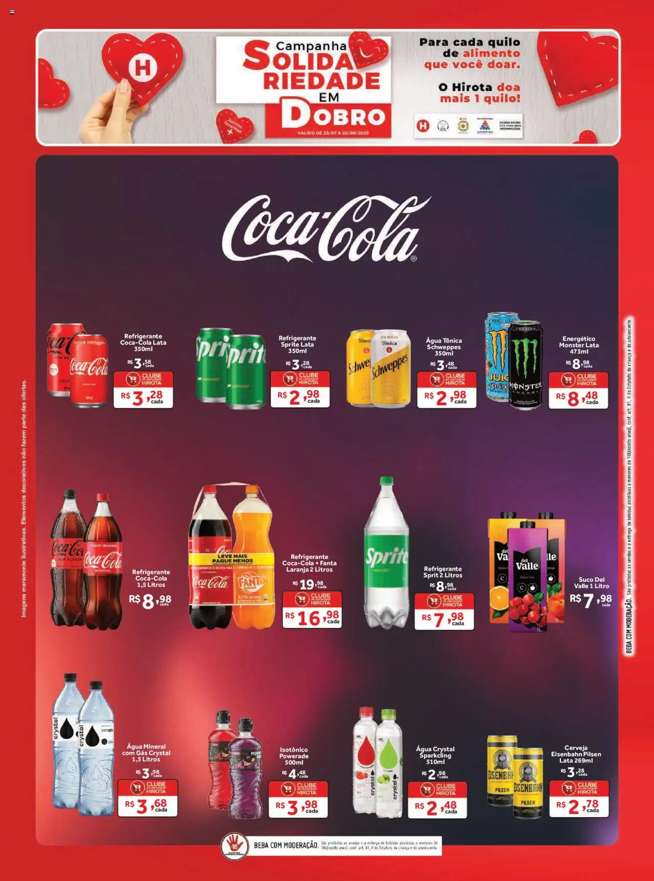 Hirota Food Folheto - válido de 23.07.2025 | Página: 8 | Produtos: Energético, Suco, Cerveja, Refrigerante