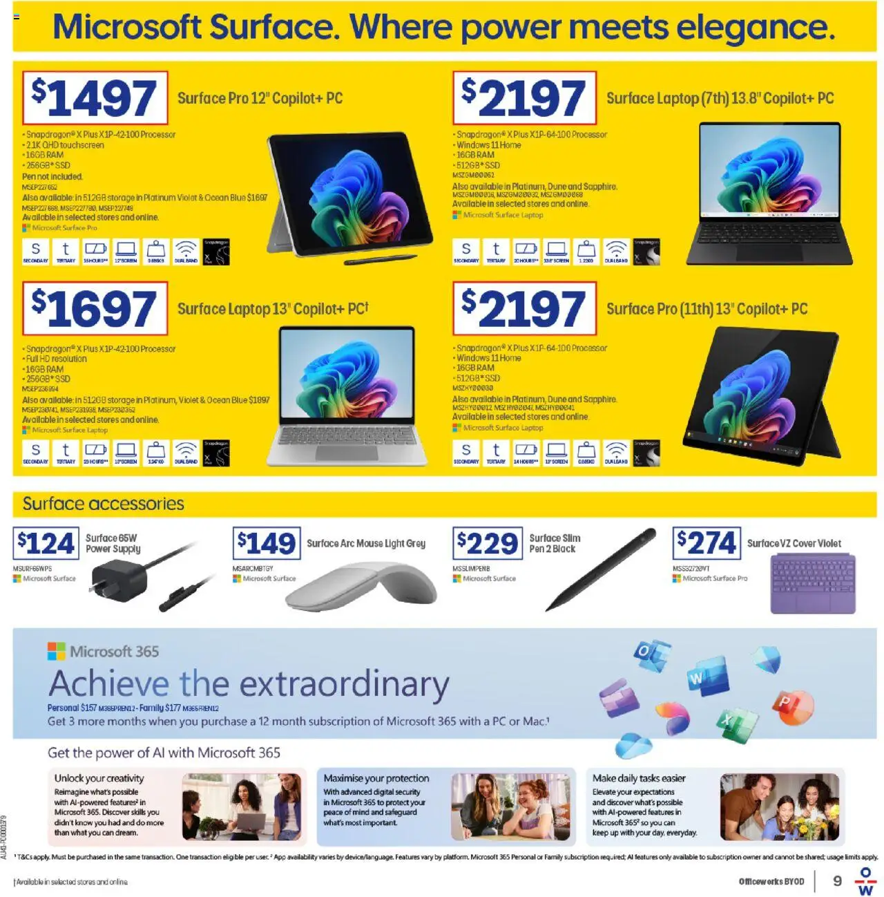 Officeworks catalogue - valid from 01.10.2025 | Page: 9 | Products: Light, Accessories, Digital, Pc