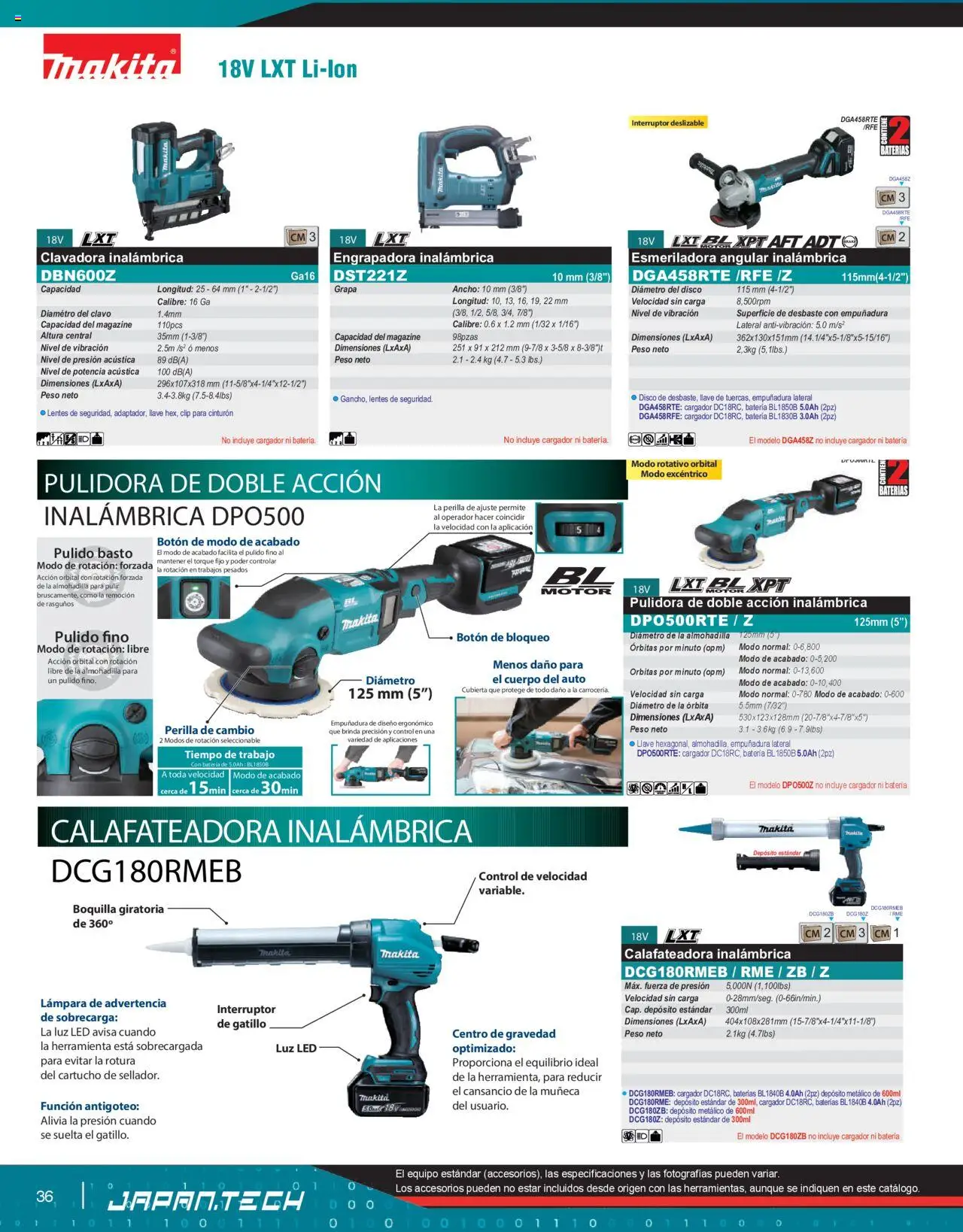Nuevas ofertas de Makita válidas en toda la República Mexicana desde el 07.10.2024. ¡Encuentra las mejores ofertas en Makita catálogo Líneas de Ensamble! | Página: 36 | Productos: Lentes, Cinturón, Clavo, Llave