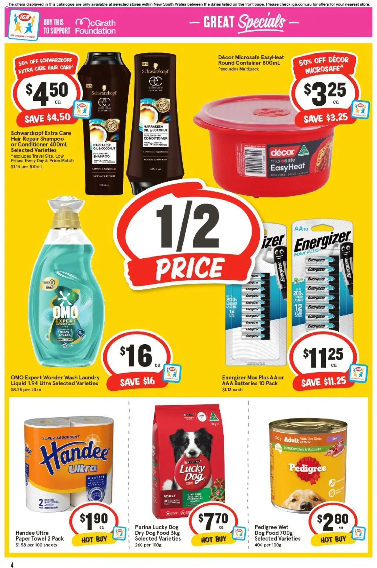 IGA catalogue - valid from 17.09.2025 | Page: 7 | Products: Shampoo, Dog food, Foundation, Laundry