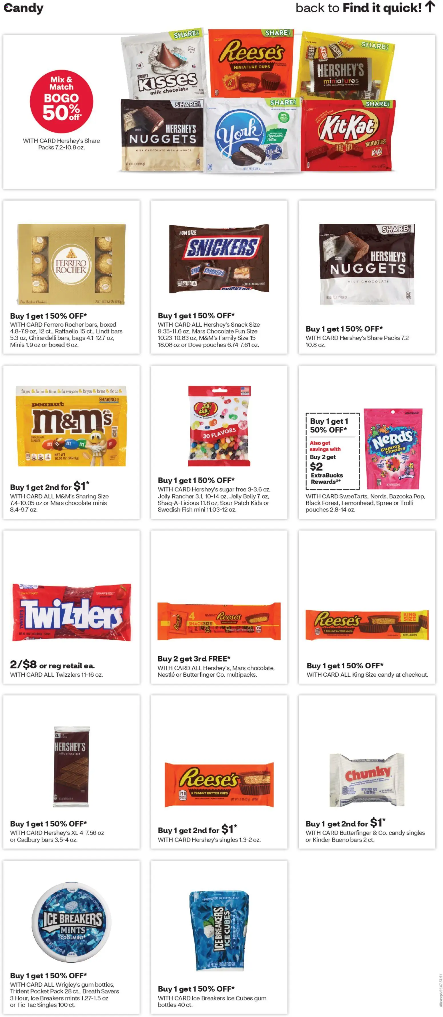 CVS Pharmacy Weekly Ad - VA - valid from 05.04.2026 | Page: 15 | Products: Milk, Chocolate, Fish, Gun