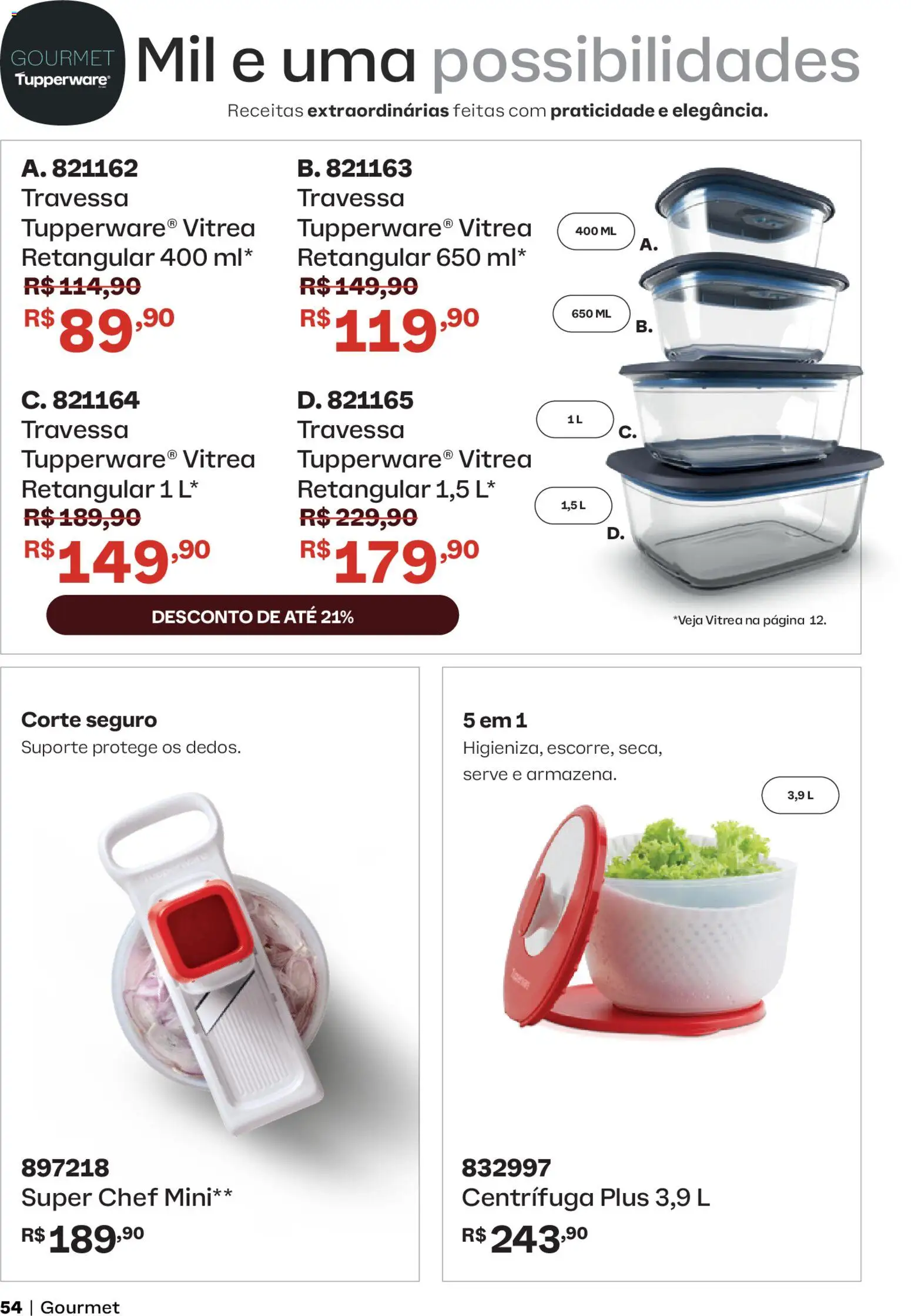Tupperware Folheto - válido de 01.04.2026 | Página: 54 | Produtos: Travessa