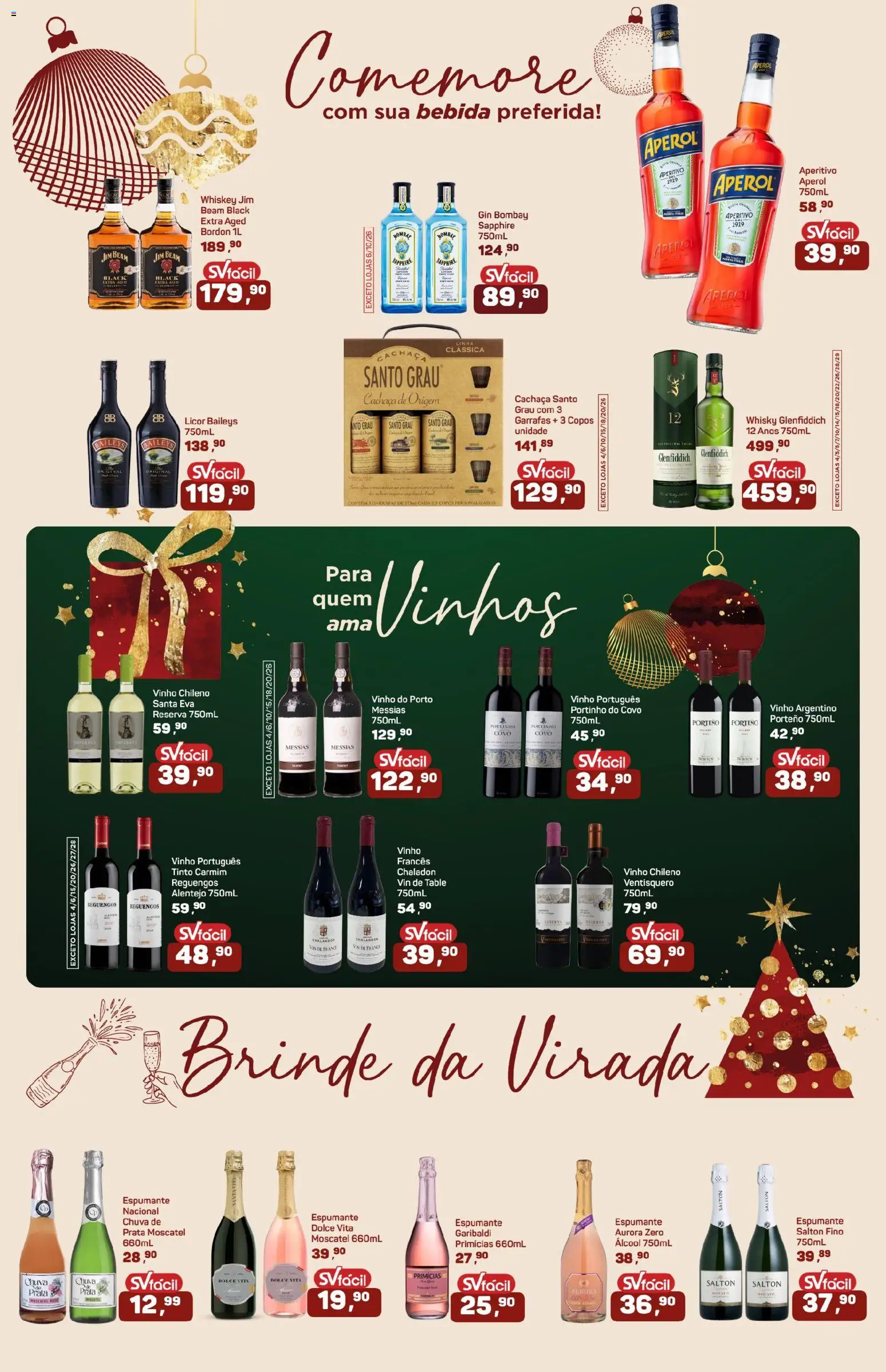 Supermercados São Vicente Folheto - válido de 17.12.2025 | Página: 2 | Produtos: Espumante, Vinho, Gin, Bebida