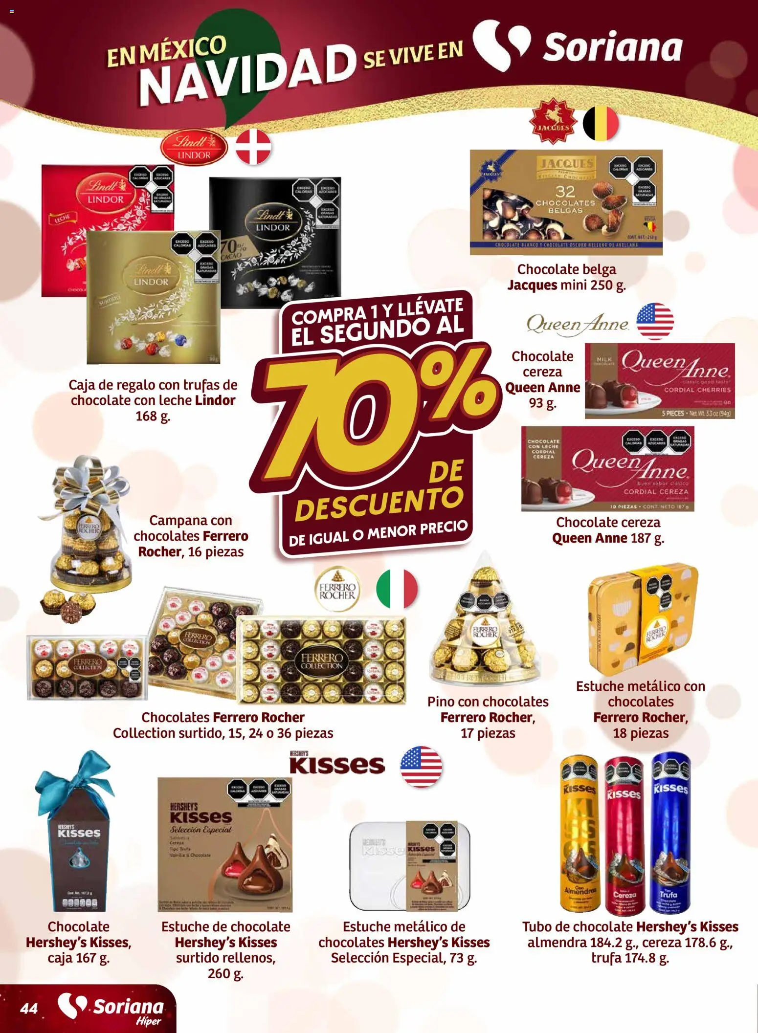 Nuevas ofertas de Soriana válidas en toda la República Mexicana desde el 27.11.2025. ¡Encuentra las mejores ofertas en Soriana - Preciazazaso Híper: Ags, Col, Gto, Jal, Mich! | Página: 43 | Productos: Estuche, Almendra, Cacao, Caja