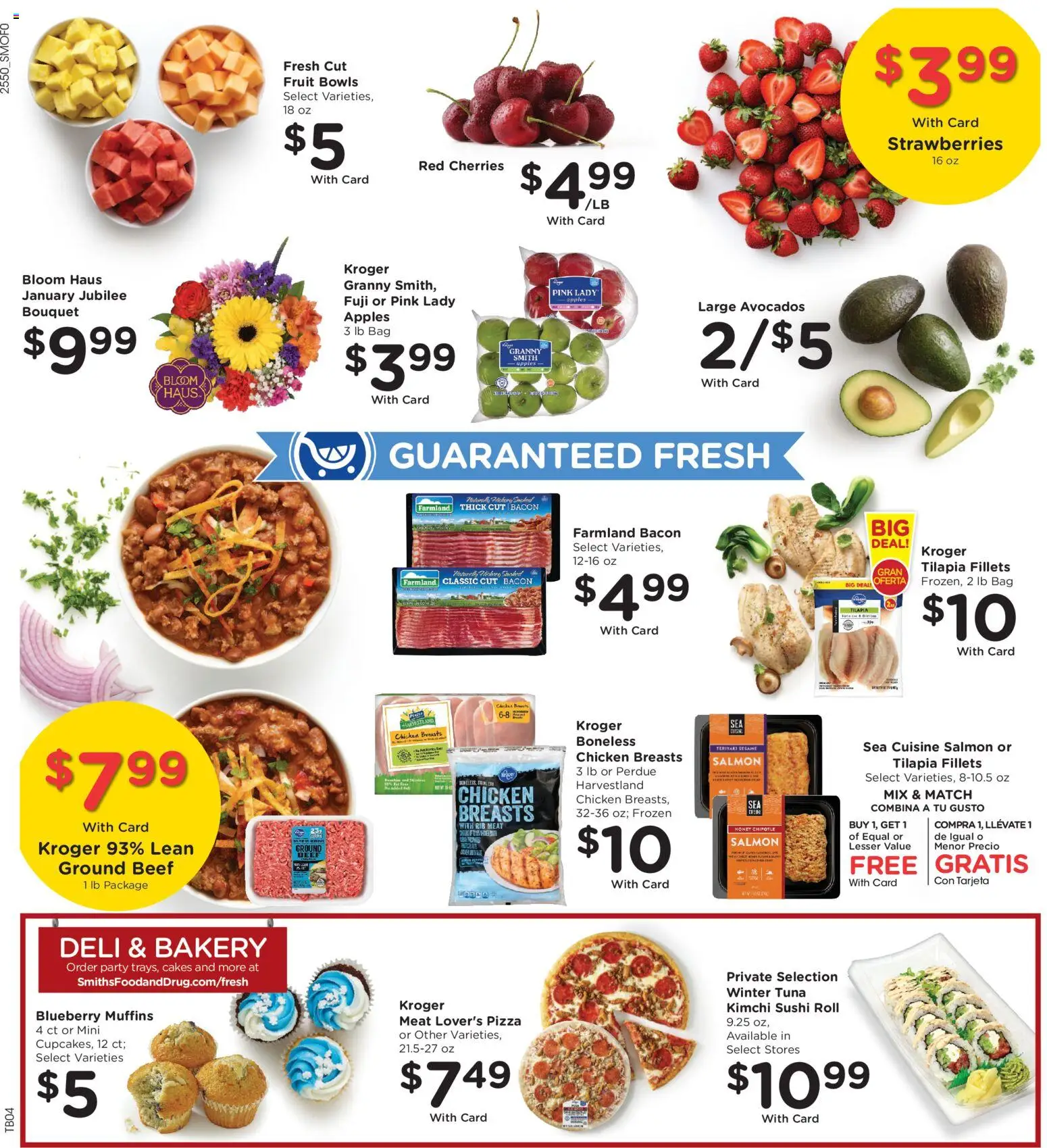 Smith's Weekly Ad - ID - valid from 14.01.2026 | Page: 11 | Products: Bakery, Cherries, Pizza, Bag