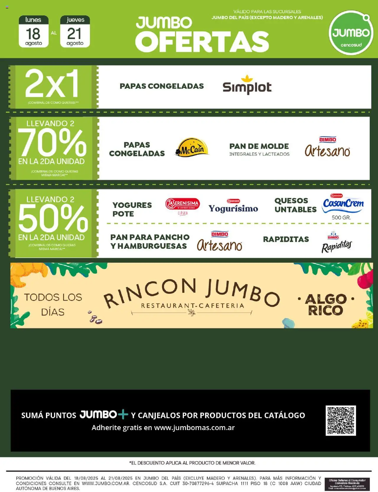Jumbo - Oferta | Buenos Aires │ válido desde el 18.08.2025 | Página: 2 | Productos: Teléfono, Molde, Pan