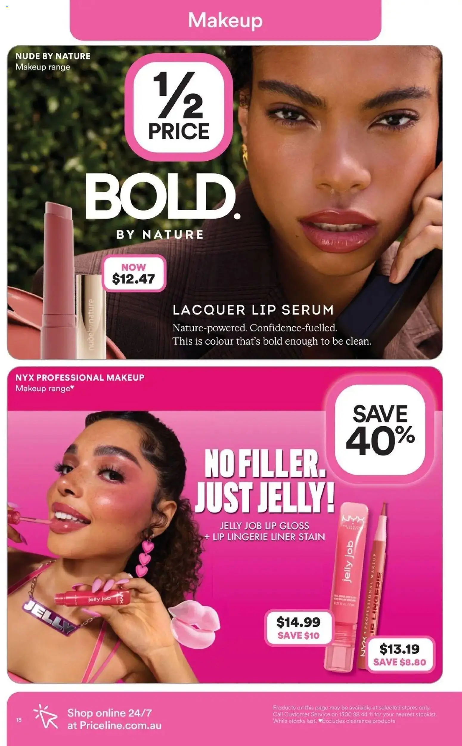 Priceline Pharmacy catalogue - valid from 23.04.2026 | Page: 18 | Products: Lip gloss, Lingerie, Makeup