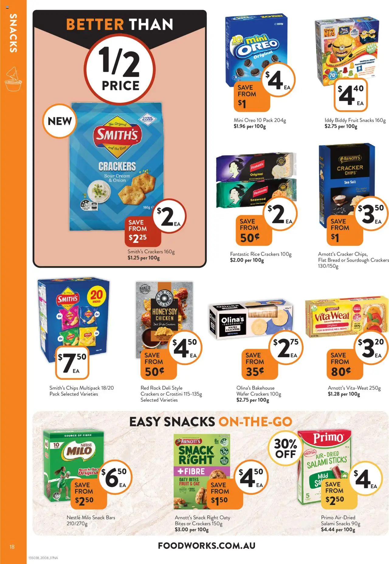 Foodworks catalogue - valid from 20.08.2025 | Page: 18 | Products: Salami, Honey, Chicken, Cream
