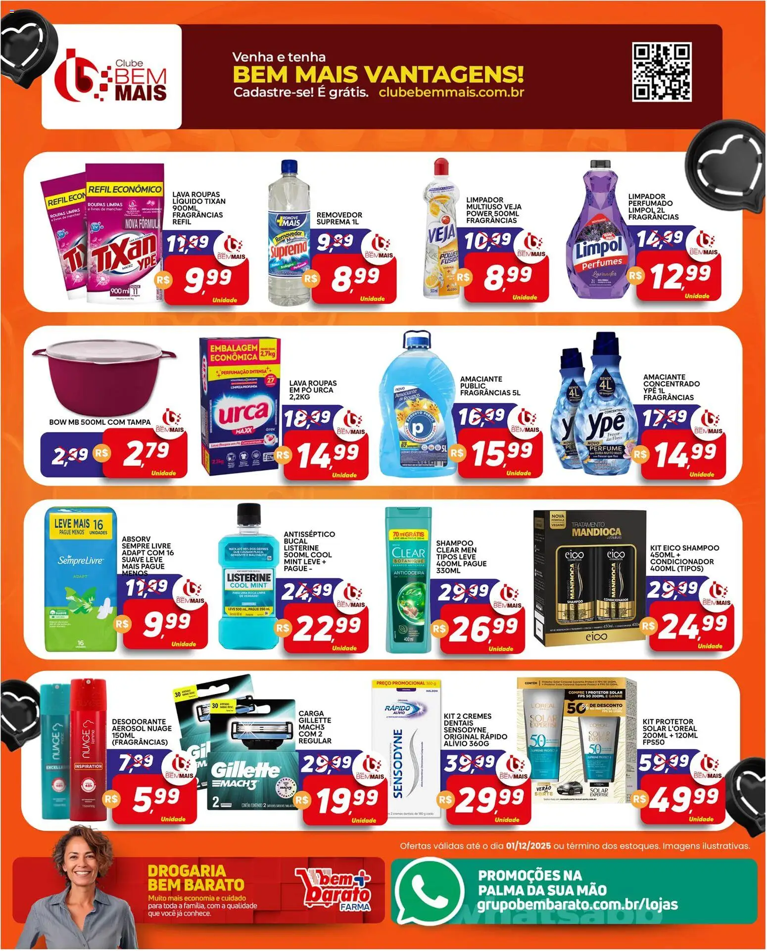 Supermercado Bem Barato Folheto - válido de 25.11.2025 | Página: 5 | Produtos: Shampoo, Perfumes, Sempre Livre, Amaciante