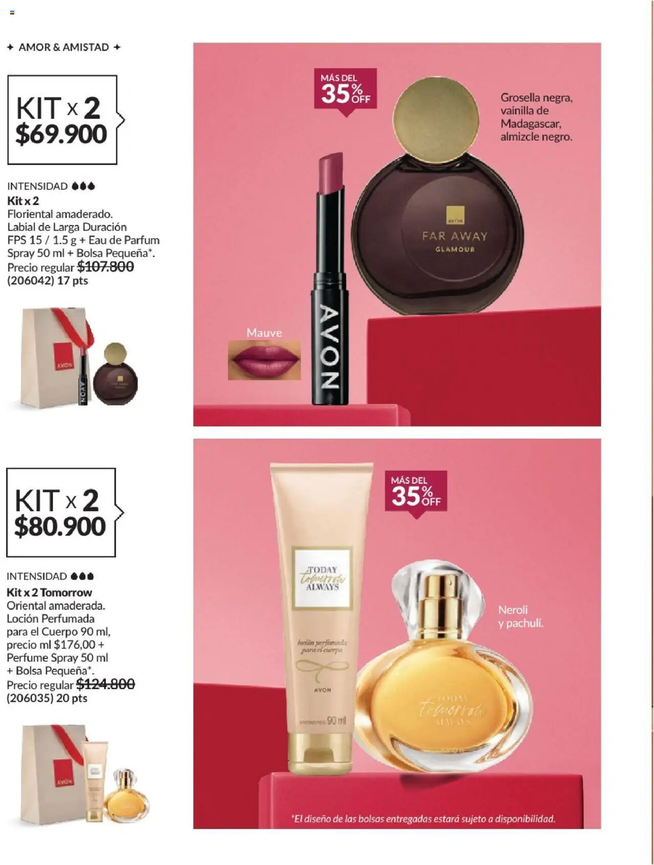 Avon revista - valida desde el 01.08.2025 | Página: 15 | Productos: Bolsa, Loción, Perfume