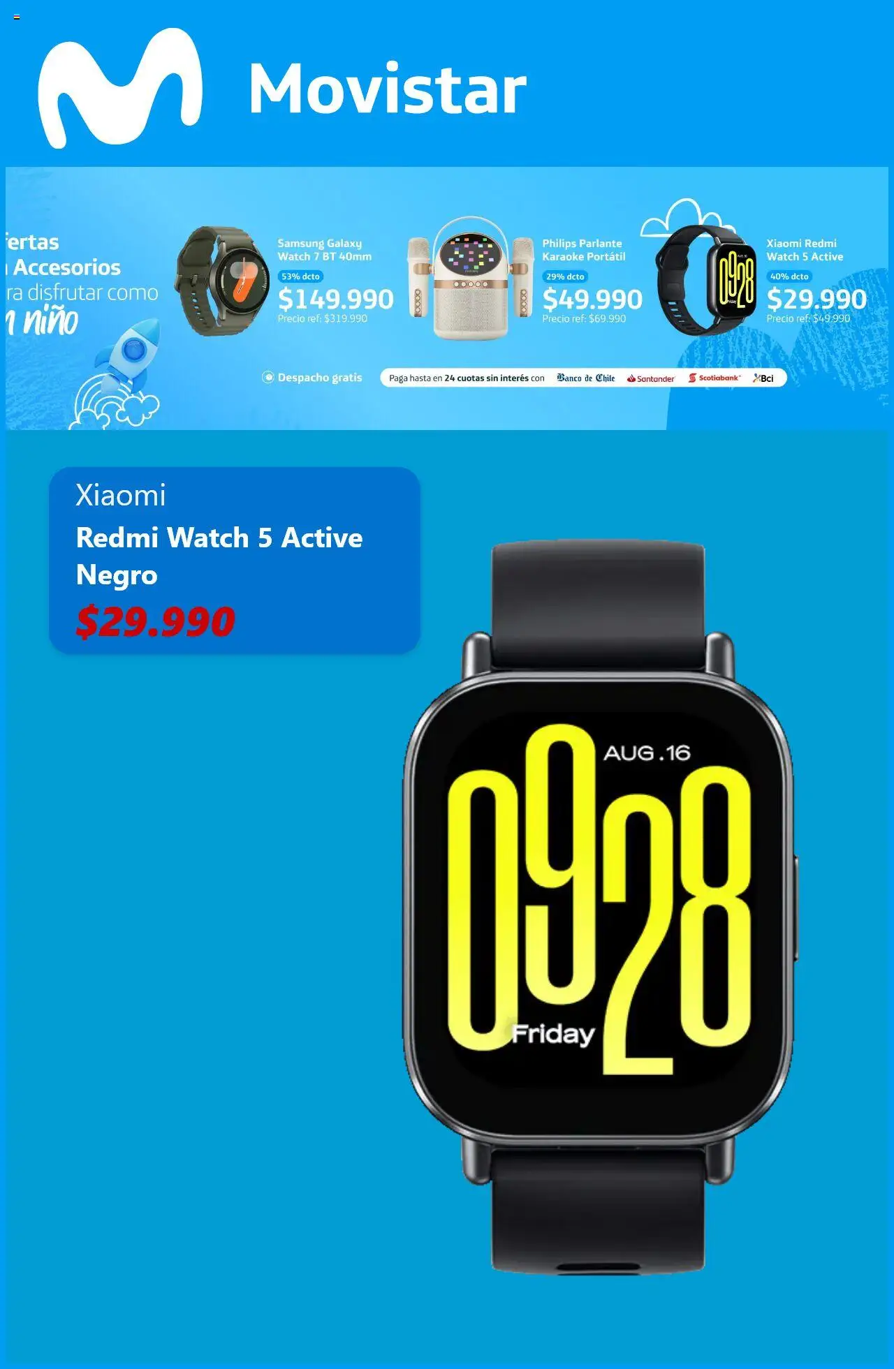 Movistar ofertas  │ válido desde el 05.08.2025 | Página: 6 | Productos: Parlante, Banco
