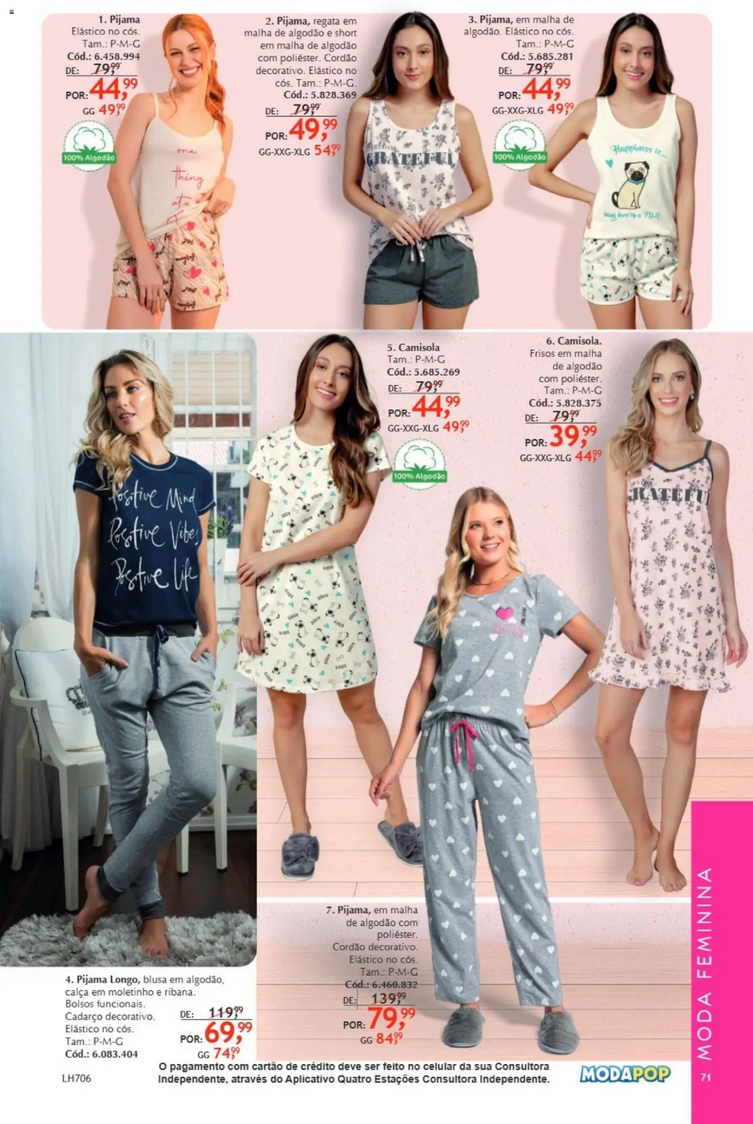 Quatro Estações Folheto - válido de 01.01.2026 | Página: 71 | Produtos: Celular, Camisola, Blusa, Calça